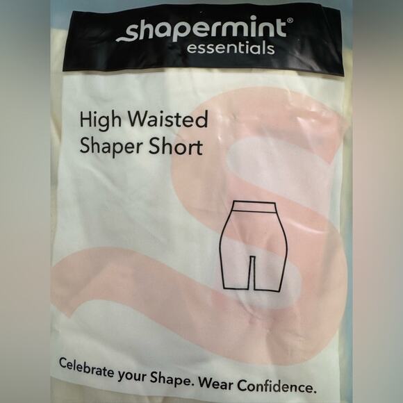 New SHAPERMINT High Waisted Body Shaper Shorts - BEIGE Sz M/L - Picture 3 of 8
